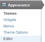 Para modificar la plantilla desde el escritorio de Wordpress debes acceder a Apariencia -> Editor
